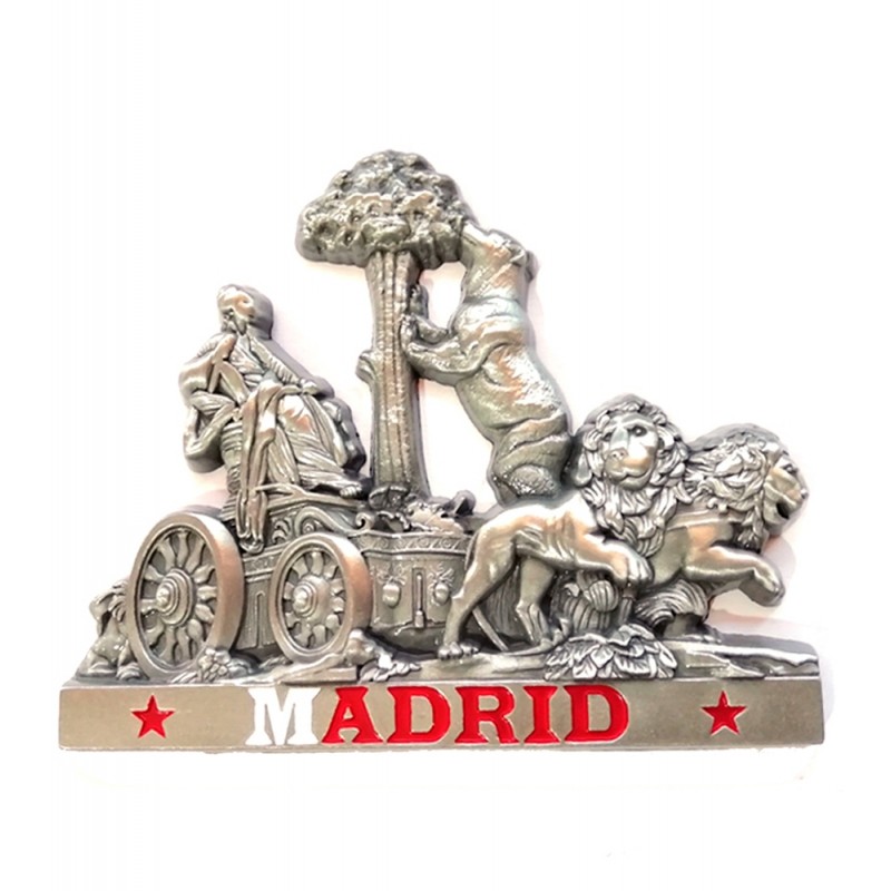 Madrid metal fridge magnet, model 2