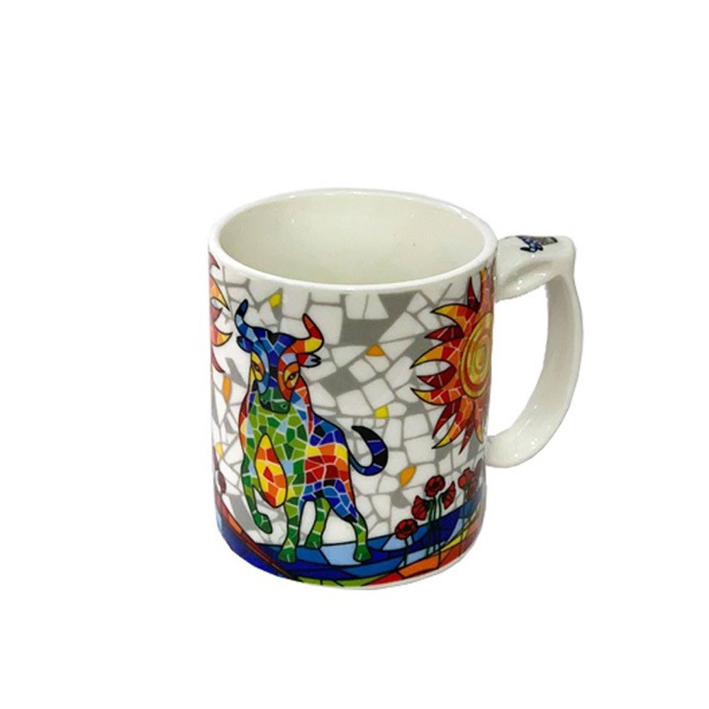 Taza mug "Toro Sol mosaico" Trencadis - Grande