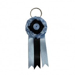 Divisa de ganadería Azul celeste, negra Alcurrucen