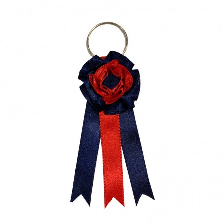 Divisa de ganadería azul-roja Espartales