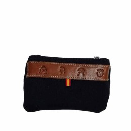 Monedero de tela y hierros ganaderos color azul marino