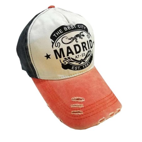 Two-tone Madrid visor cap