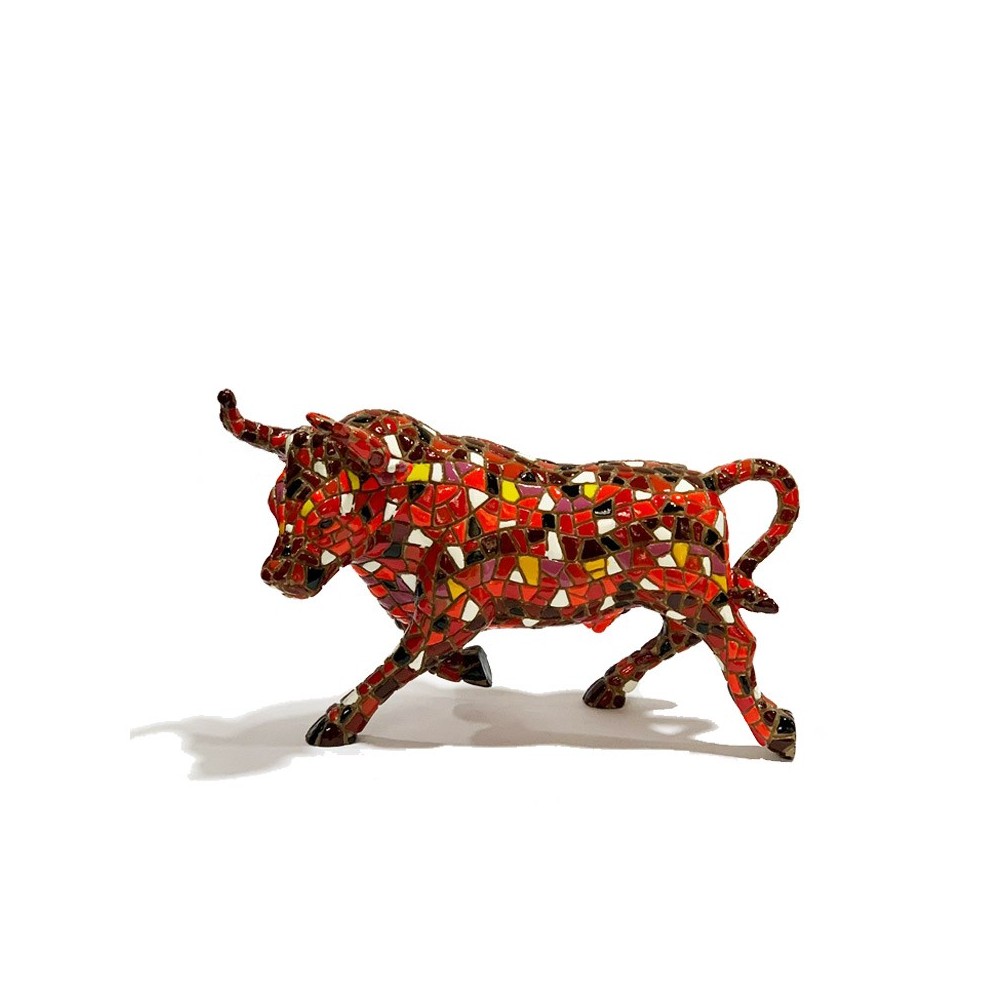 Orange Mosaic Bull