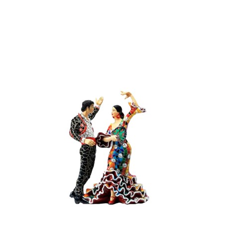 Couple of trencadis dancers Mosaic