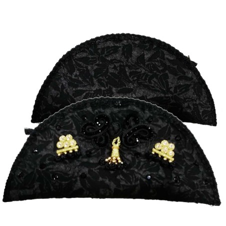 Cartera de Mano "Machos y alamares de Chaquetilla" color azabache