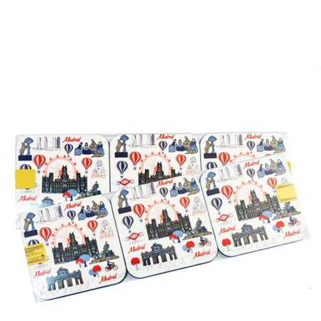 "Madrid Monuments Souvenirs" Coasters