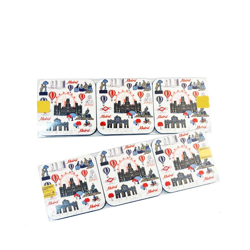 "Madrid Monuments Souvenirs" Coasters