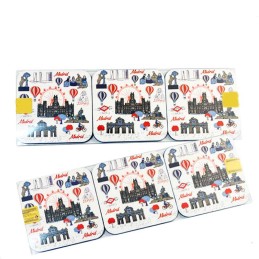 "Madrid Monuments Souvenirs" Coasters