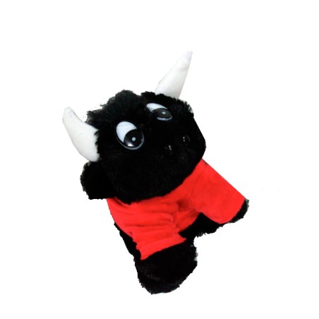 Taureau musical en peluche
