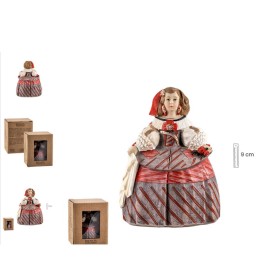Menina de Velázquez, clásica Margarita vestido rojo