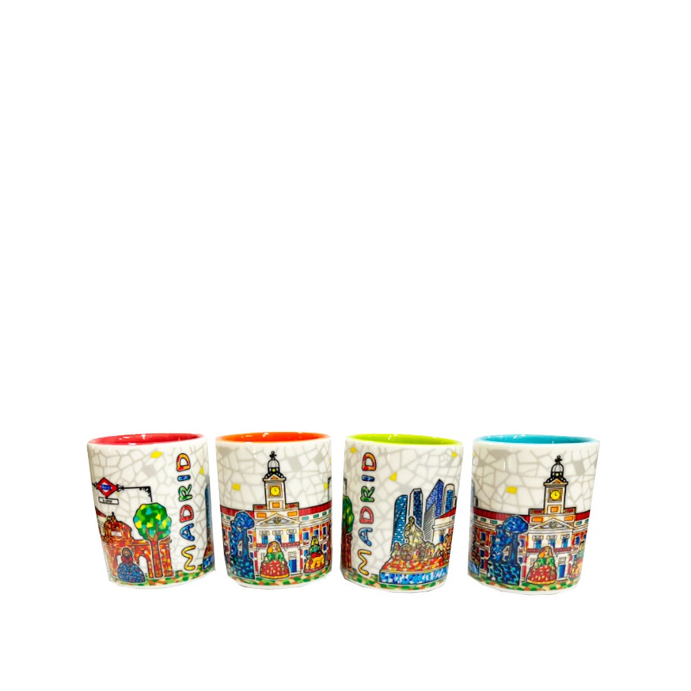 Vaso de chupito "Monumentos de Madrid"
