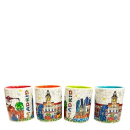 Vaso de chupito "Monumentos de Madrid"