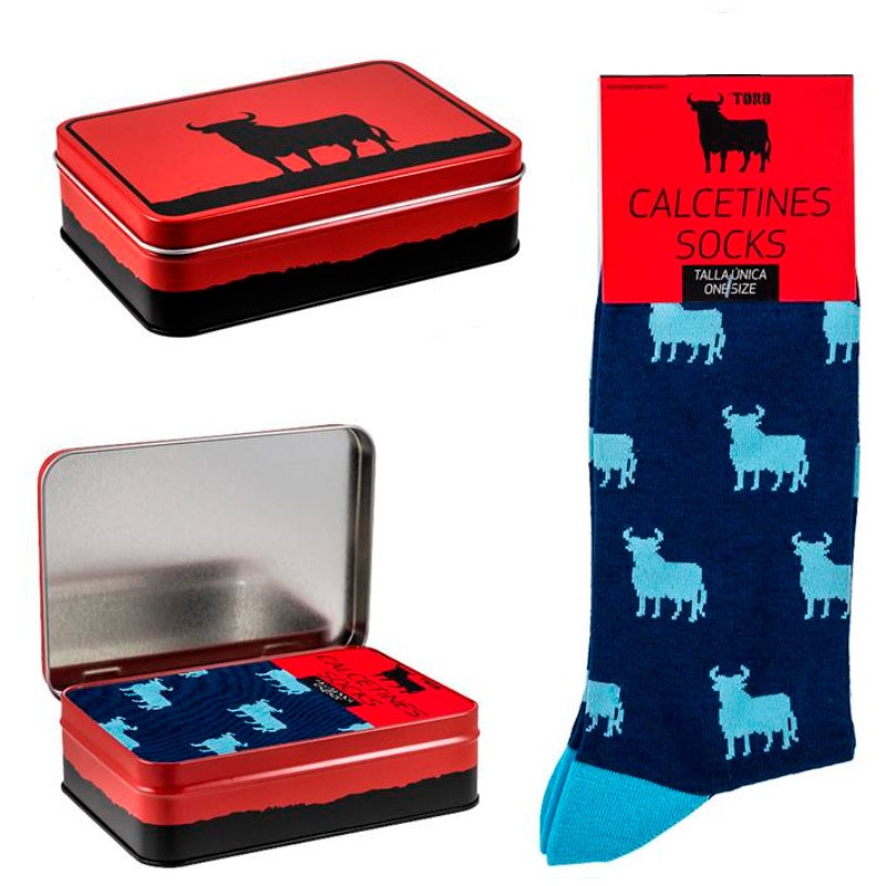 Chaussettes Osborne Bull dans une boîte en métal