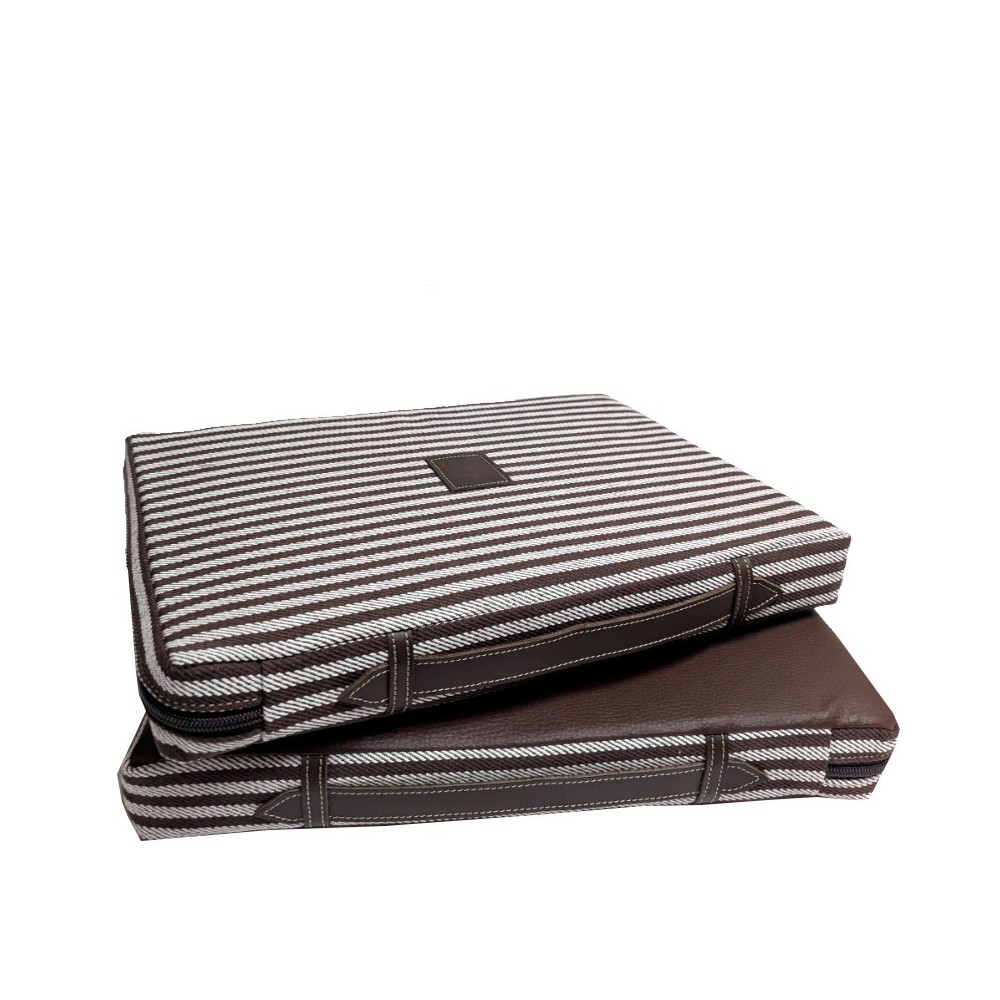 Brown and white taurine pad