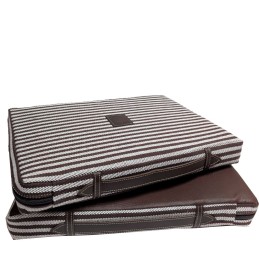 Brown and white taurine pad