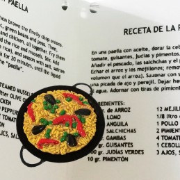 "Paella with recipe" magnet