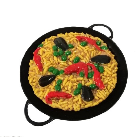 "Paella with recipe" magnet