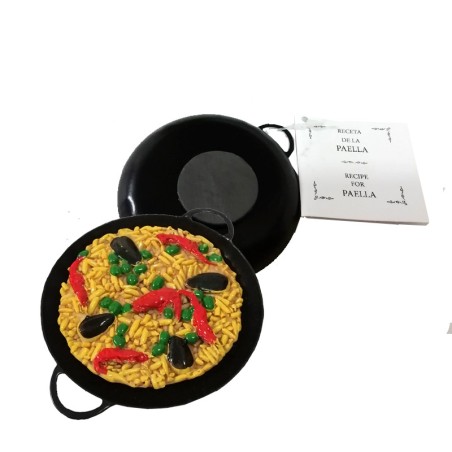 Aimant "Paella avec recette"