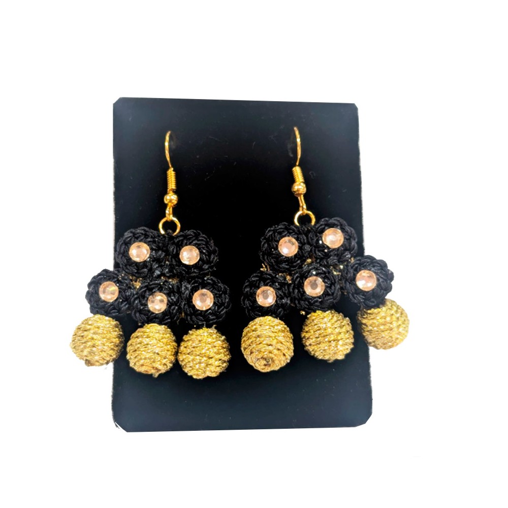 Pendientes taurinos "Alamares" color oro