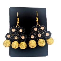 Pendientes taurinos "Alamares" color oro