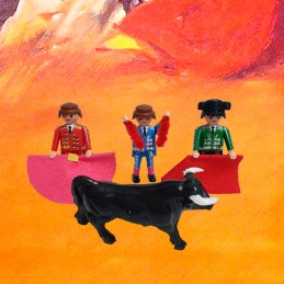 PACK 3 TOREROS+TRASTOS+TORO