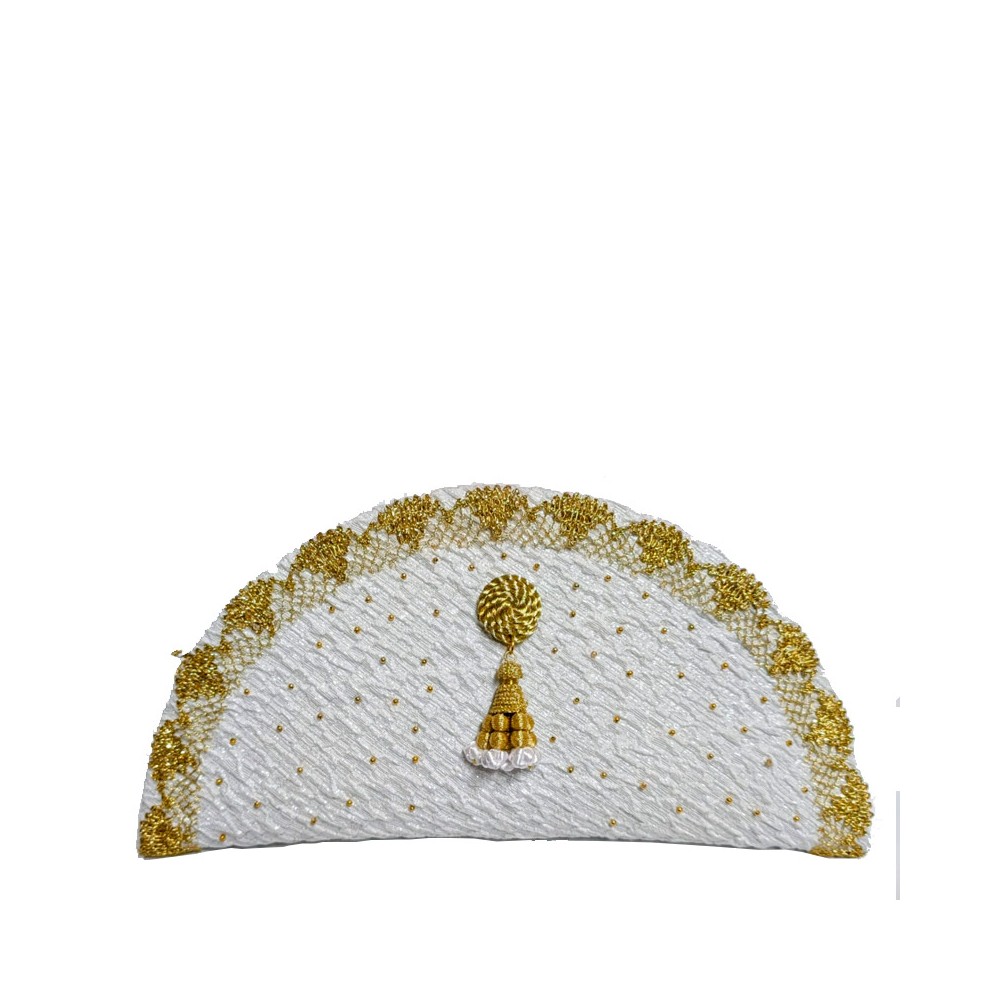 "White and Gold" Bullfighting Handbag