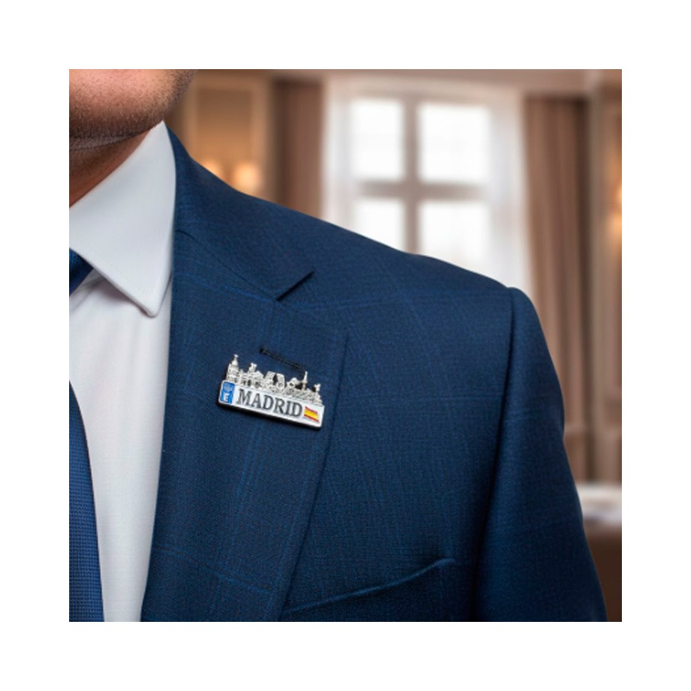 Pins of Madrid emblematic monument