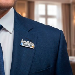 Pins of Madrid emblematic monument
