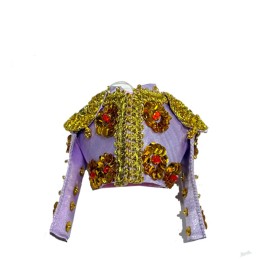 Chaquetilla de traje de Luces para colgar morado