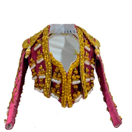 Chaquetilla de Traje de luces, replica miniatura Grande color granate
