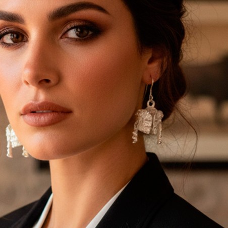 "Chaquetilla de torero" bullfighting silver earrings