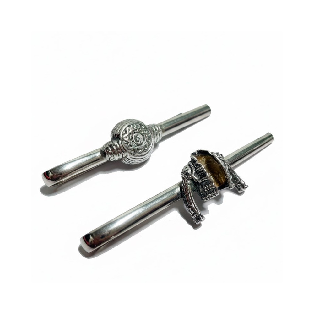 Silver bullfighting tie clip "Chaquetilla or Montera"