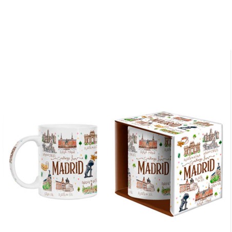 "Madrid Watercolor" Mug in Box