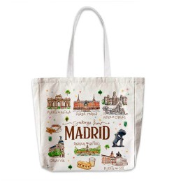 Bolsa de tela "Madrid Acuarela"
