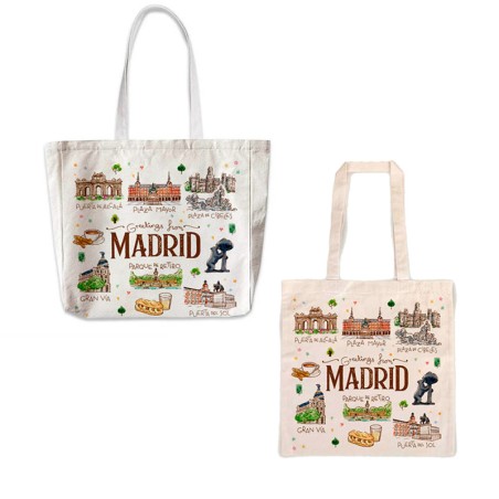 Sac en toile « Madrid Acuarela »