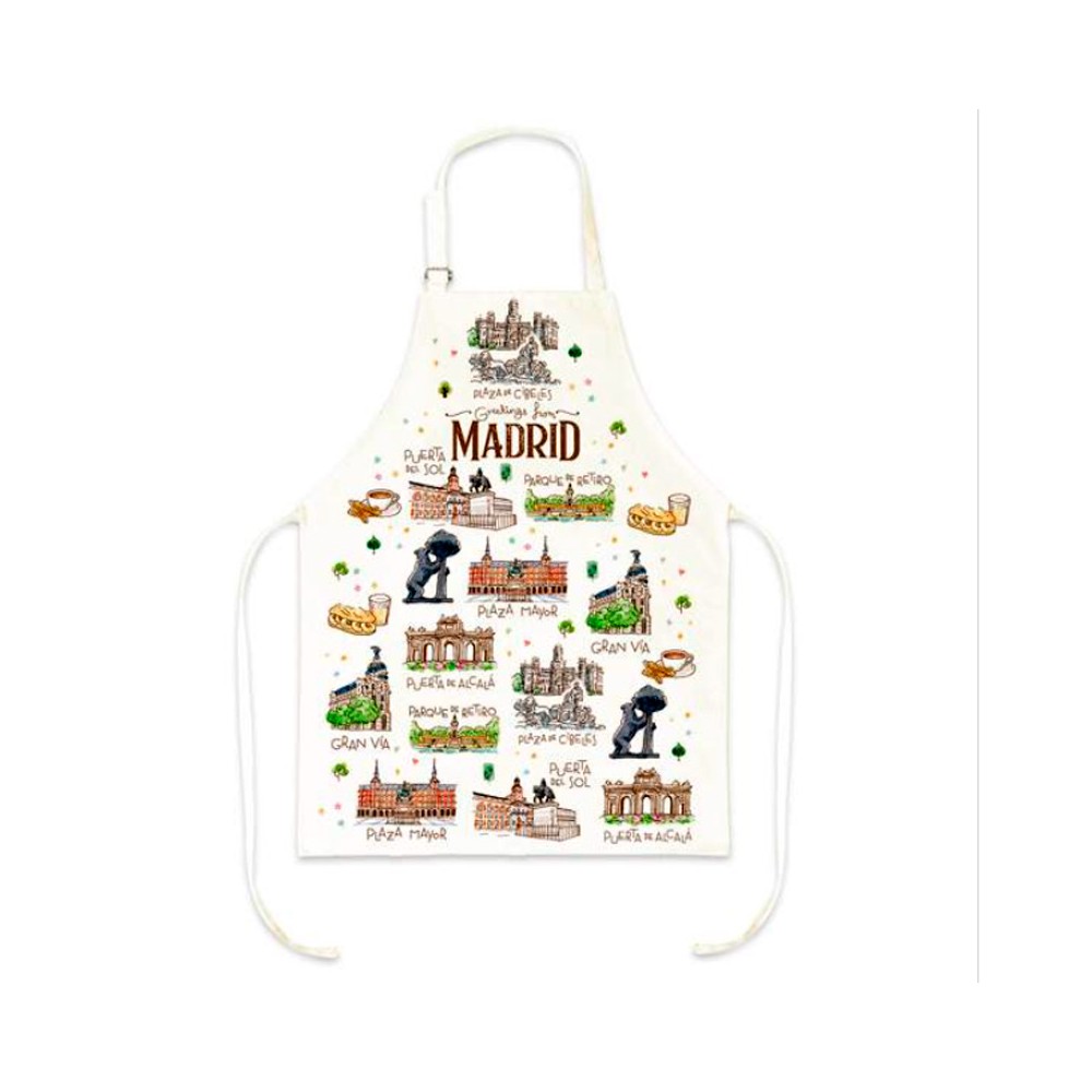 "Madrid Acuarela" kitchen apron