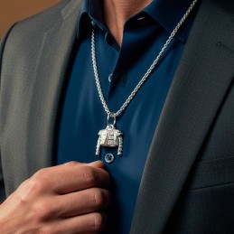 Colgante taurino de plata "chaquetilla"