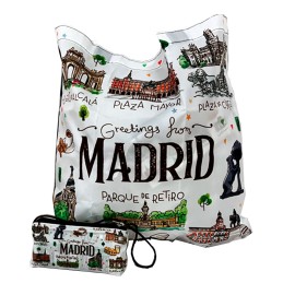 Bolsa plegable "Madrid Acuarela"