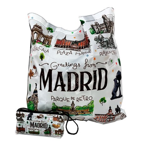 Sac pliable « Madrid Acuarela »