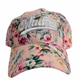 Casquette à visière « Flores Madrid » rose