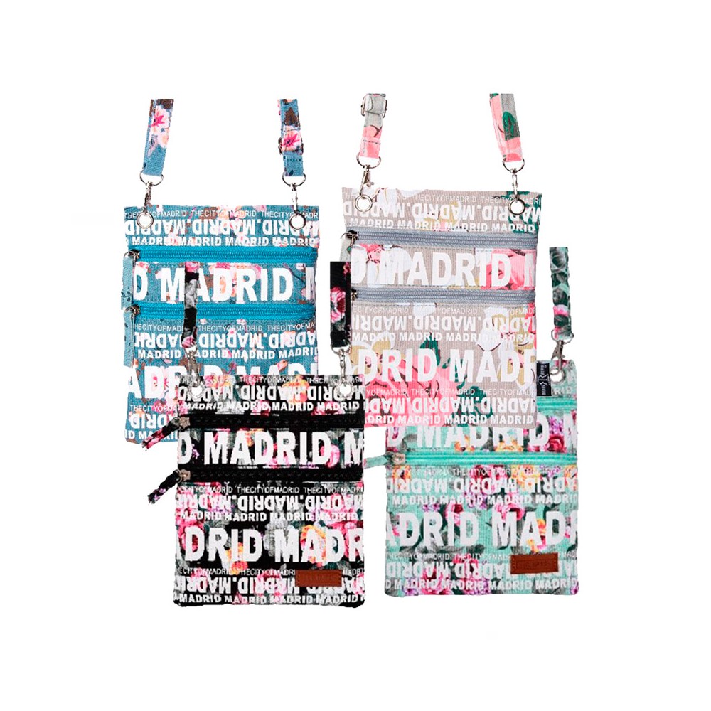 Madrid Flowers Passport Bag