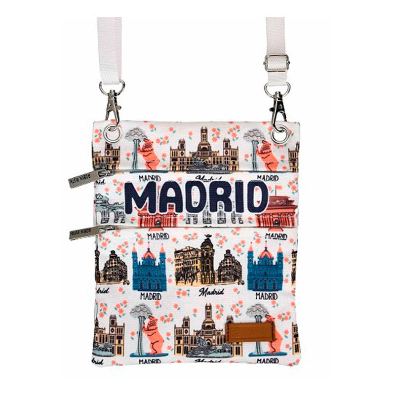 Sac à passeport « Monuments de Madrid »