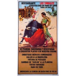 Cartel de toros personalizable completo 